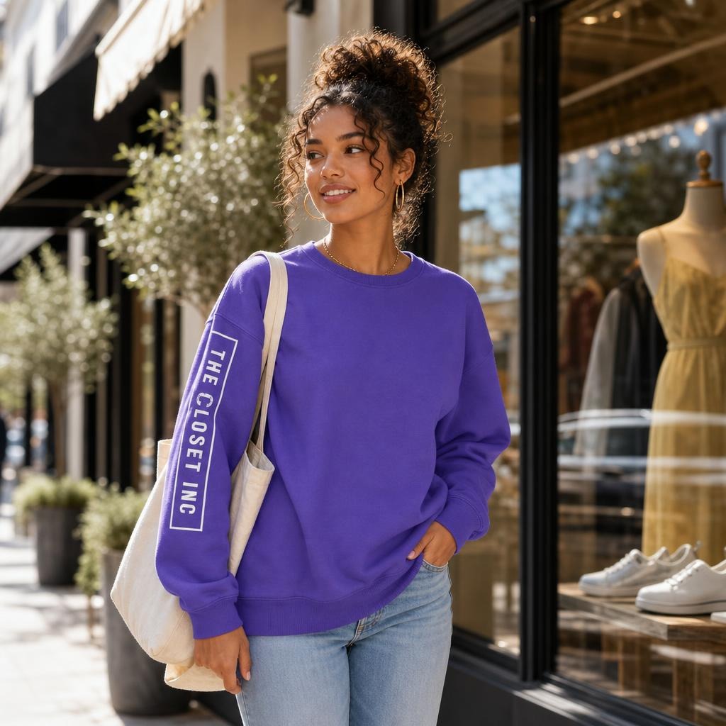 Women's Crew Fleece Top (Orchid)