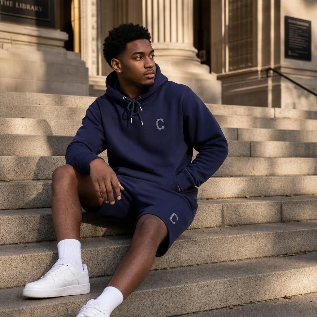 Men's The Closet Inc. Fleece Pullover Navy