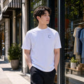 TMen's White Tee Basic (Blue)