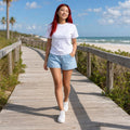 TCI Women's White Tee Curved (SLV)