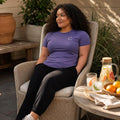 The Closet Inc Women T-Shirt - Orchid With White C