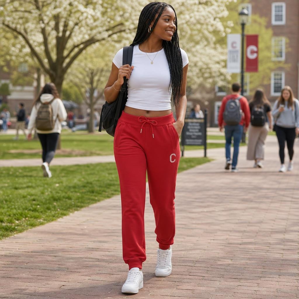 The Closet Inc Womens Fleece Zipper " Red