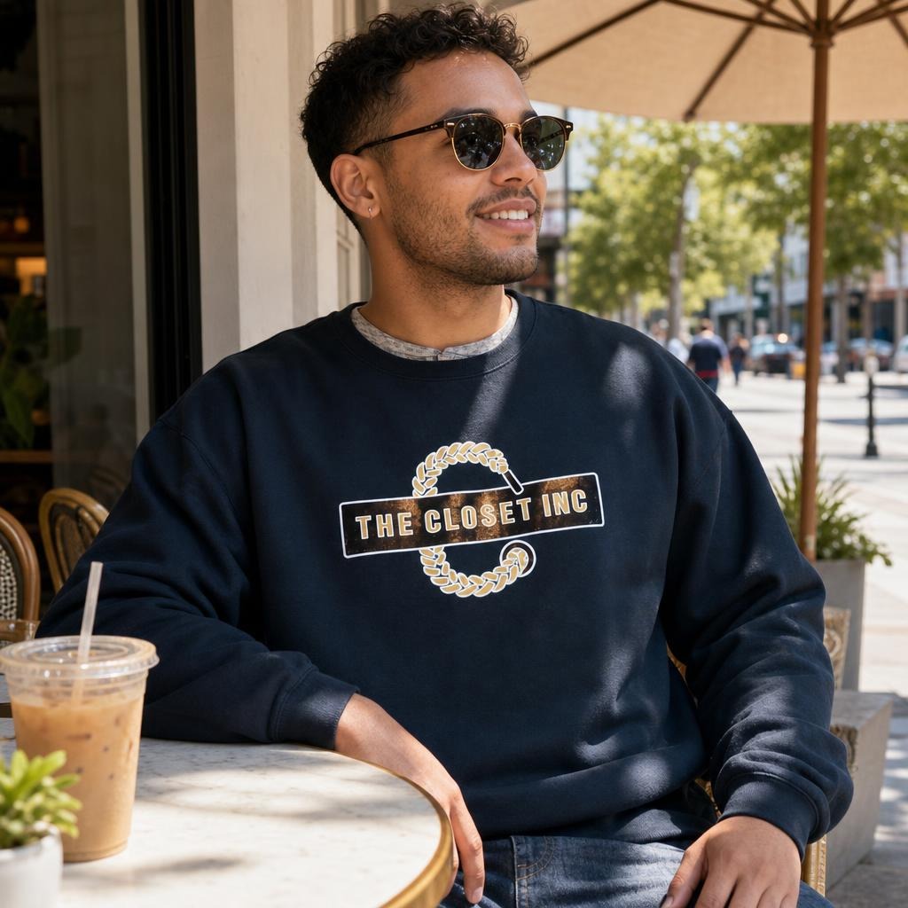 Team Closet Black Crewneck