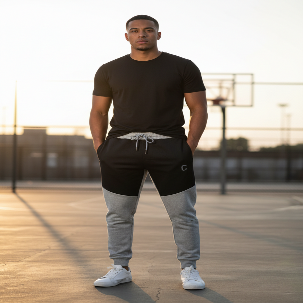 Men's The Closet Inc. Tech Fleece Zip Pants (Sport Grey / Black)