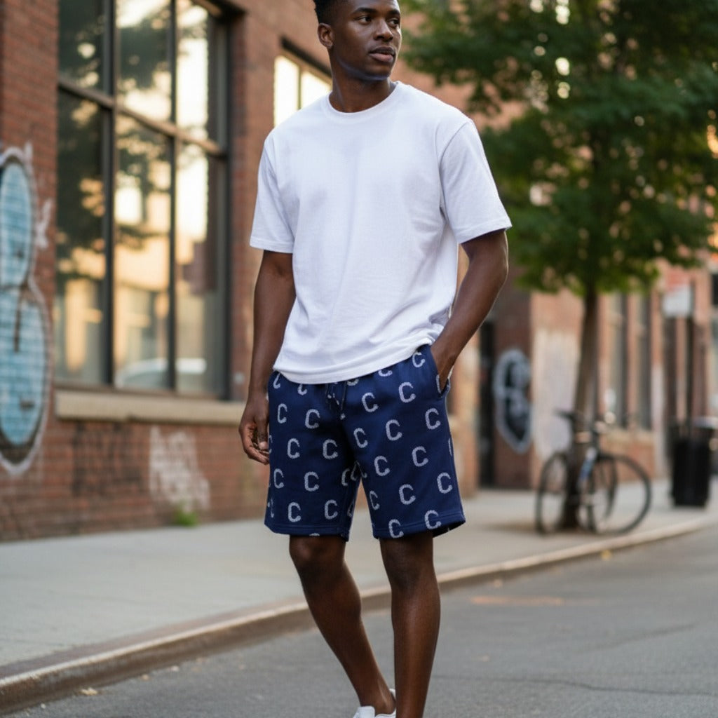 Men's Closet Inc A.O.P Shorts (Navy)