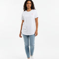 The Closet Inc Women T-Shirt White With Pink C