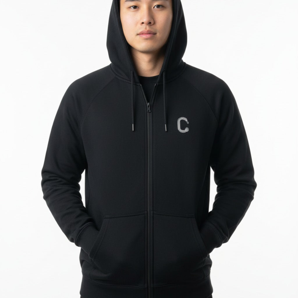 Men's The Closet Inc. Zip Fleece Top (Black)