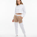 Women's TCI Tech Fleece Zip Pants  (Sand/White)