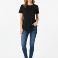 The Closet Inc Women T-Shirt “ Black Plain