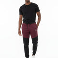 Men's The Closet Inc. Tech Fleece Zip Pants (Black/Burgundy)