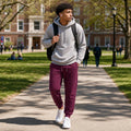 Men's The Closet Inc. Plain Fleece Bottom (Burgundy)