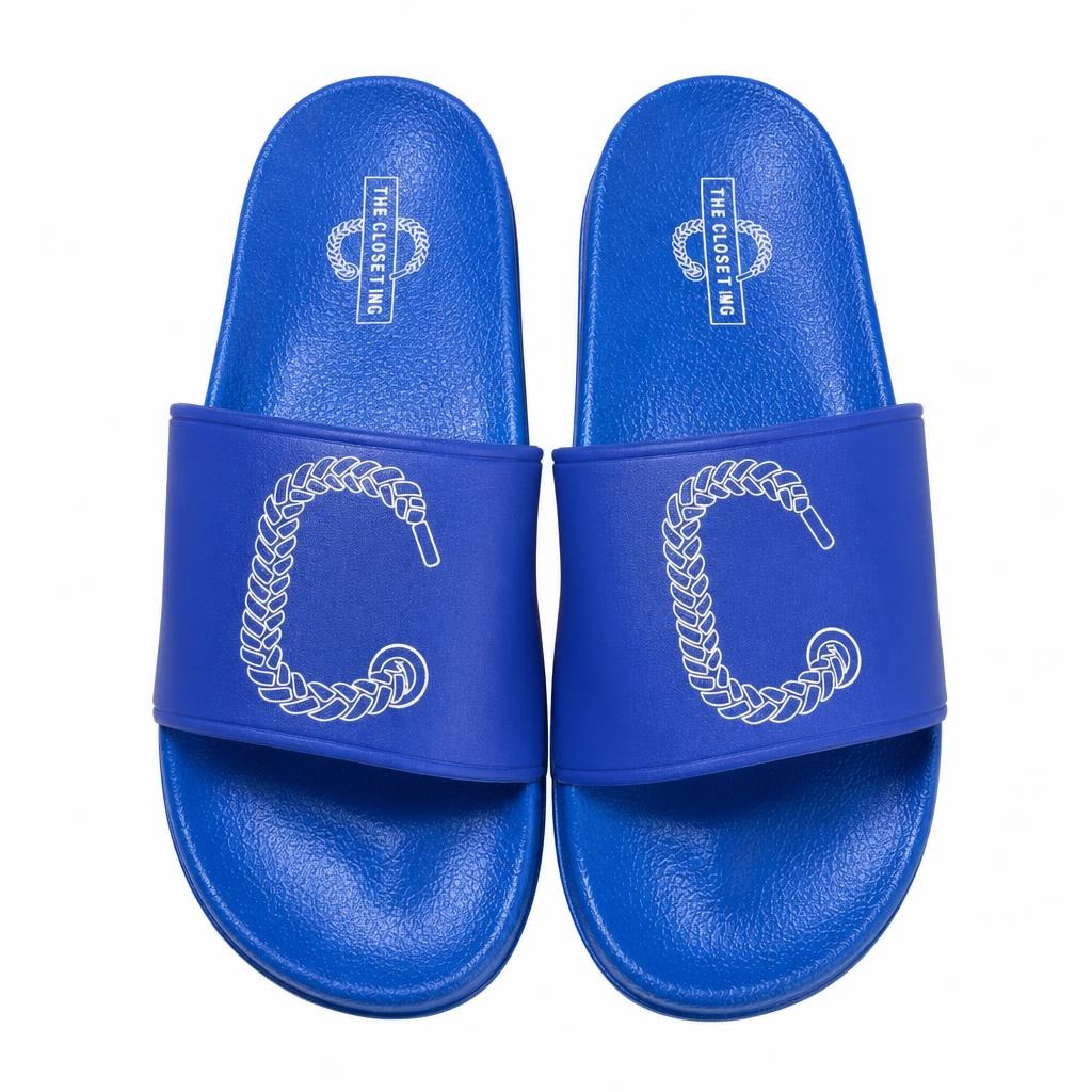 The Closet Inc. Slides (Blue W White)