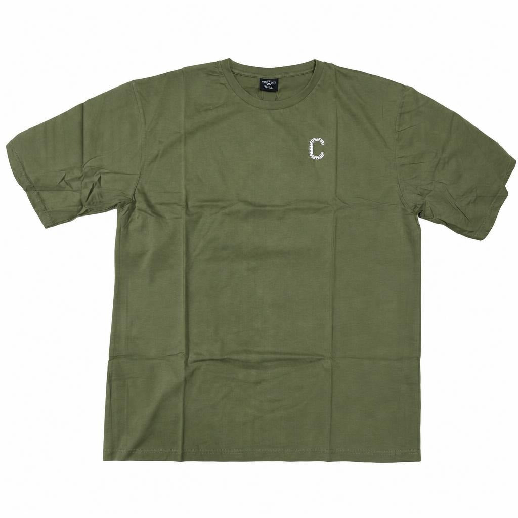 Men's The Closet Inc. Plain T-Shirt (Green-Wht Logo)