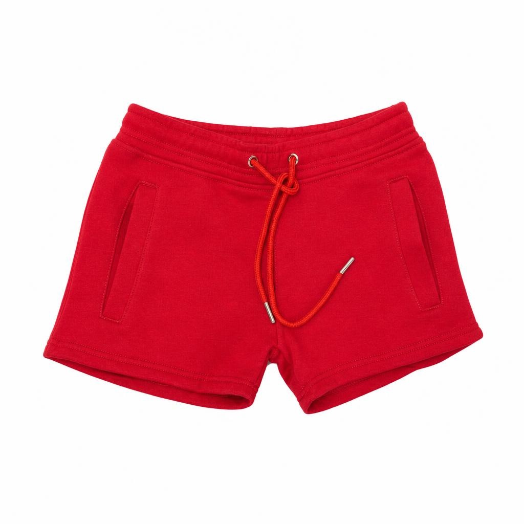 Women's TCI Plain Red Shorts
