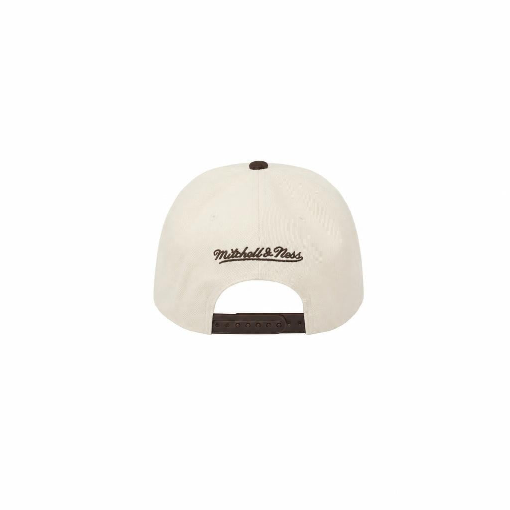 Mitchell And Ness MLB Blue Jays Cream And Brown Snapback