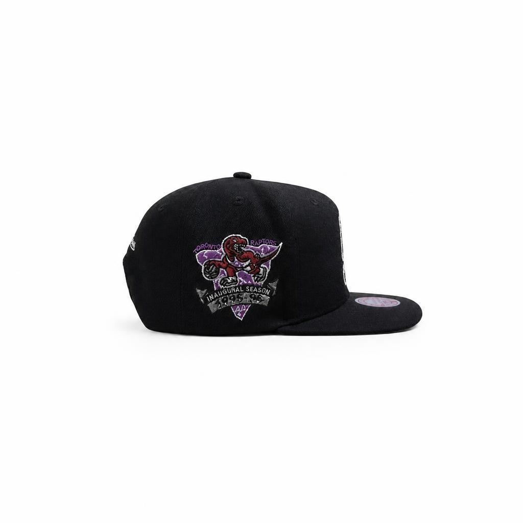 Mitchell And Ness NBA Raptors Black Inaugural Season Snapback