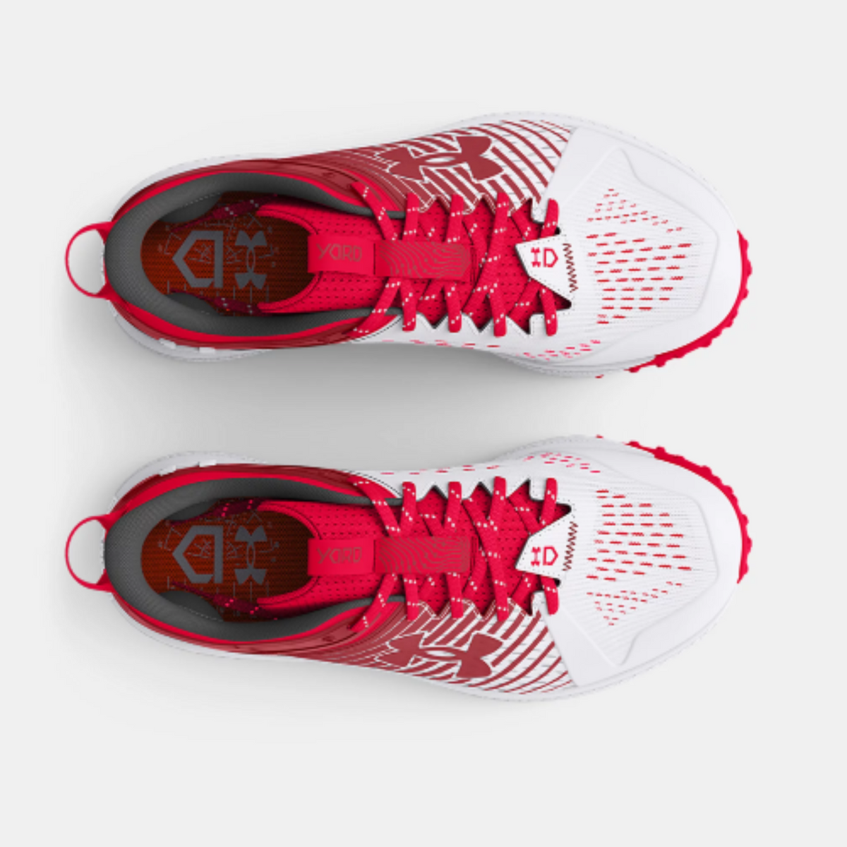 Men's Under Armour Yard Turf Baseball Shoes 'Red White"