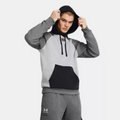 Men's Under Armour Rival Fleece Hoodie Pullover "Grey Black"
