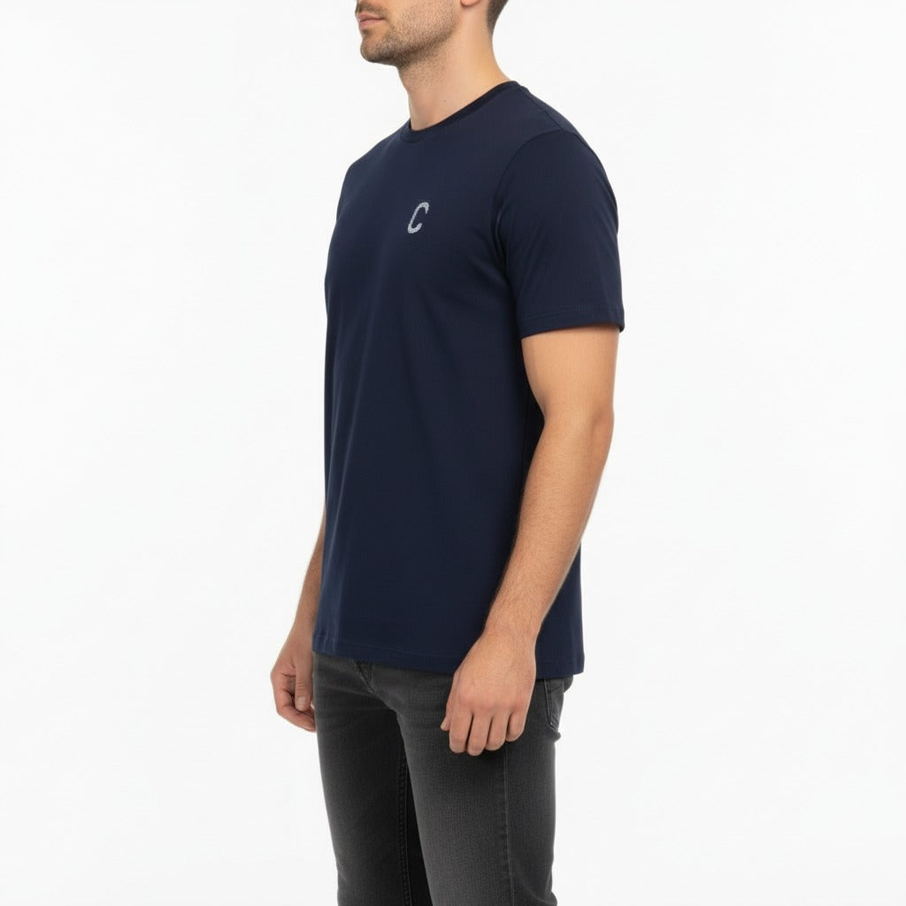Men's The Closet Inc. Plain T-Shirt (Navy-Wht Logo)