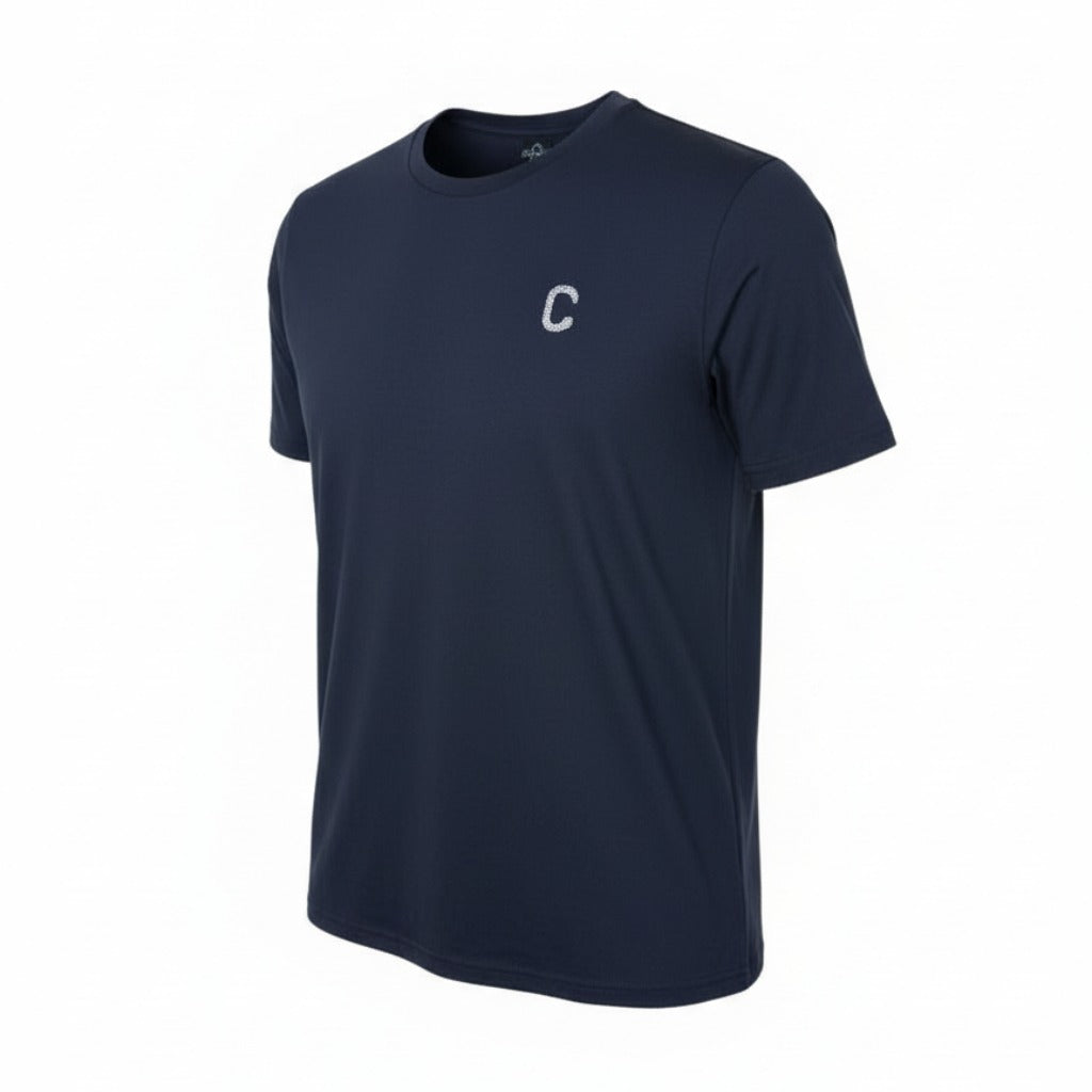 Men's The Closet Inc. Plain T-Shirt (Navy-Wht Logo)