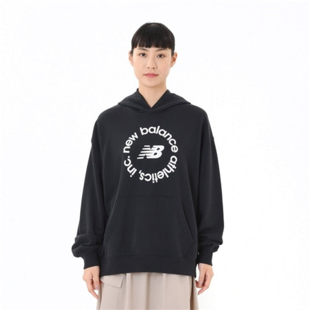 Women's New Balance Sport French Terry Oversized Graphic Fleece Hoodie
