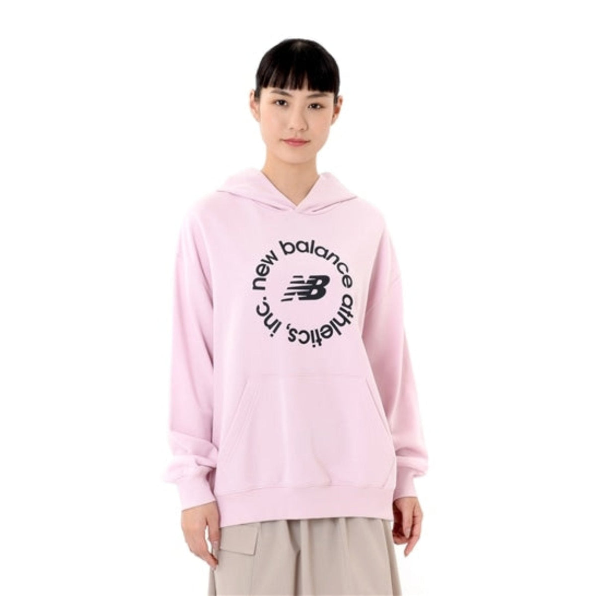 Women's New Balance Sport French Terry Oversized Graphic Fleece Hoodie