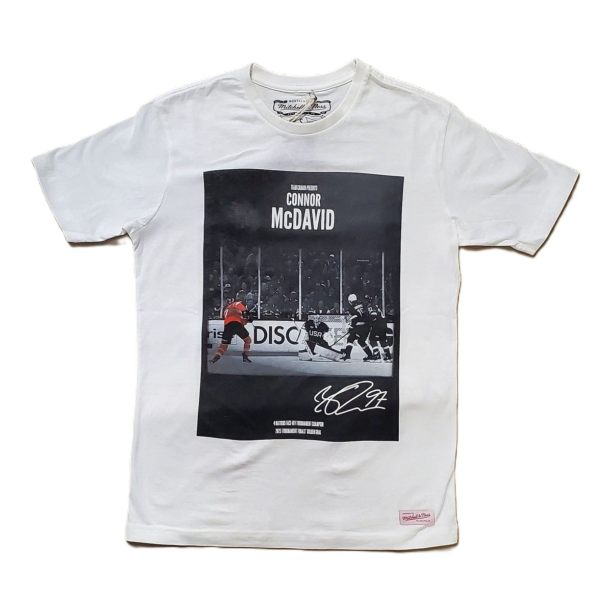Mitchell and Ness Team Canada Connor MacDavid Golden Goal T-Shirt