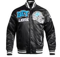 Pro Standard Detroit Lions Mash Up M Rib Satin Jacket