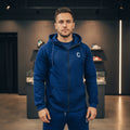 THE CLOSET INC Mens Fleece Zipper NVY